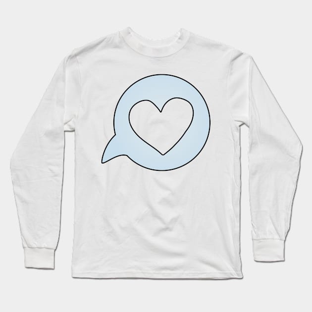 I Love You (clear/salted caramel) Long Sleeve T-Shirt by ziafrazier